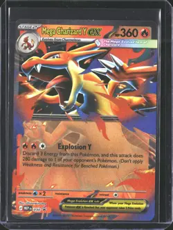 Mega Charizard Y ex 030 Holo Promo ME: Mega Evolution Promo Pokemon NM/M - Image 1