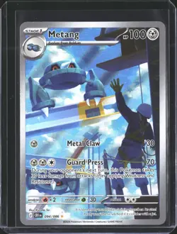 Metang 094/086 Shiny Rare ME04: Chaos Rising Pokemon NM/M - Image 1