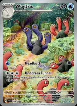 Wugtrio 224/091 Holo - Pokemon SV: Paldean Fates - NM - Image 1