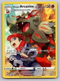 Hisuian Arcanine TG08/TG30 Holo Lost Origin Trainer Gallery NM - Image 1