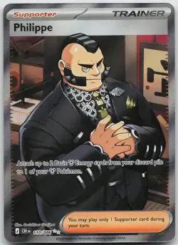 Philippe 110/086 Holo Ultra Rare Chaos Rising Pokemon NM/M - Image 1