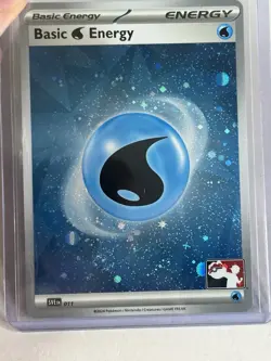 Play! Pokemon Prize Pack 6 Cosmo Holo Water Basic Energy SVE011 - Image 1