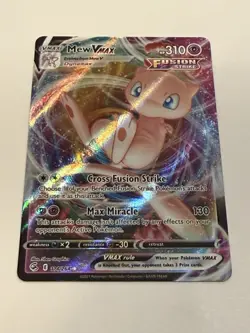 Pokemon TCG Mew VMAX Fusion Strike Holo Full Art UR #114/264 C - Image 1
