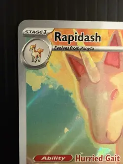Pokemon Rapidash Holo Illustration Rare SV10: Destined Rivals 189/182 NM - Image 2