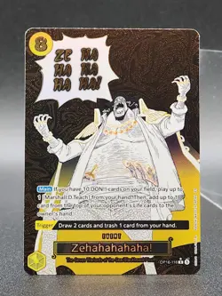 ZEHAHAHAHA! ALT ART MANGA EVENT OP16-116 One Piece The Time of Battle English NM - Image 1