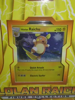 Pokemon TCG Alolan Raichu Figure Collection Box (New Sealed) 2018 - Image 2