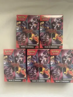 Pokemon TCG Scarlet & Violet Destined Rivals Booster Bundle LOT OF 5 - Image 1