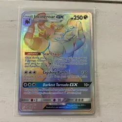 Incineroar GX (Secret) Rainbow Rare 188/181 Sm-Team Up Pokemon TCG NM - Image 1
