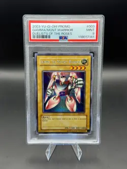 2003 YU-GI-OH! PROMO #003 GAMMA/MGNT.WARRIOR DUELISTS OF THE ROSES PSA 9 - Image 1