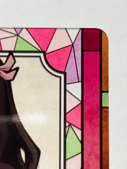 Nezuko Demon Slayer Stained glass card Kimetsu Vrey Rare From Japan BANDAI F/S - Image 3