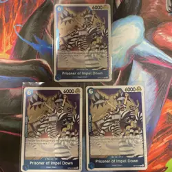 3x Prisoner of Impel Down OP16-042 The Time of Battle Foil English One Piece - Image 1