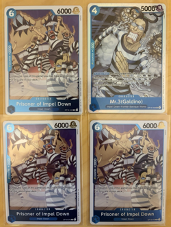 Prisoner of Impel Down OP16-042 R + Op16-056 SR Mr. 3 English One Piece - Image 1