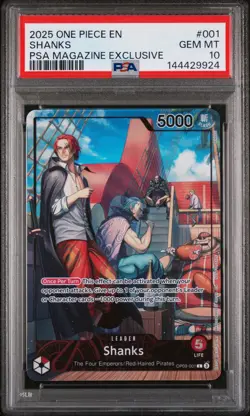 One Piece CCG Shanks PSA Magazine Exclusive Promo OP09-001 PSA 10 - Image 1