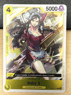 One Piece Legacy of the Master OP12-112 Baby 5 RARE English Foil - Image 1