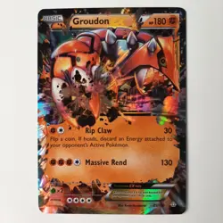 Groudon EX 85/160 XY Primal Clash Pokemon Card Near Mint TCG Holo Rare English - Image 1