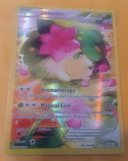 Pokemon Shaymin Promo Holo Rare TCG Card XY115 Moderate Play - Image 1