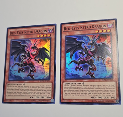 Yu-Gi-Oh! Red-Eyes Retro Dragon BOSH-EN095 Foil Holo - Lot of 2 Cards - Image 1