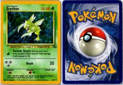 Vintage Pokemon Card - Scyther Jungle 10/64 1999 Rare Holo Unlimited MP - Image 3
