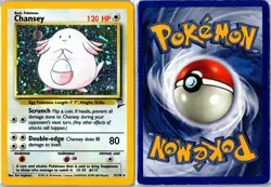 Vintage Pokemon Card - Chansey Base Set 2 3/130 2000 Rare Holo Heavily Played - Image 3