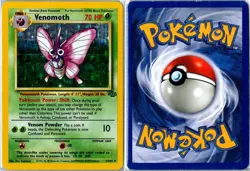 Vintage Pokemon Card - Venomoth Jungle 13/64 1999 Rare Holo Unlimited MP - Image 3