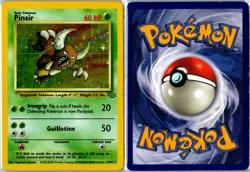 Vintage Pokemon Card - Pinsir Jungle 9/64 1999 Rare Holo Unlimited HP - Image 3