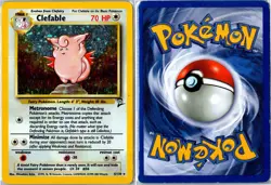 Vintage Pokemon Card - Clefable Base Set 2 5/130 2000 Rare Holo Heavily Played - Image 3