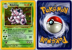 Pokemon Card - Nidoking Base Set Unlimited 11/102 1999 Holo Rare Holo MP - Image 3