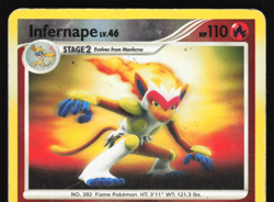 Infernape - 22/100 - Rare Reverse Holo - Majestic Dawn - Pokemon Card - DMG - Image 5