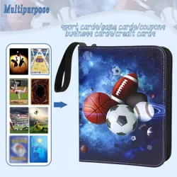 Sports Card Binder 400 Pockets, Trading Card Binder 4 Pocket with 50 Sleeves ... - Image 5