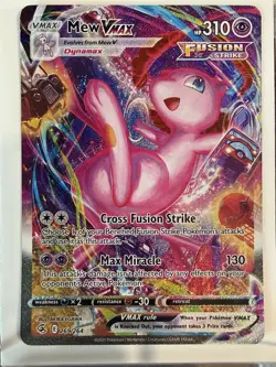 Mew VMAX Alt Art Secret Rare 269/264 Fusion Strike Pokemon Card - Image 1