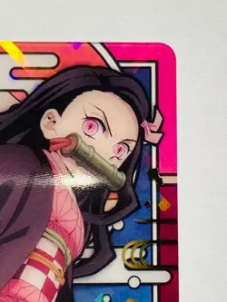 Nezuko Demon Slayer Stained glass card Kimetsu Vrey Rare From Japan BANDAI F/S - Image 3