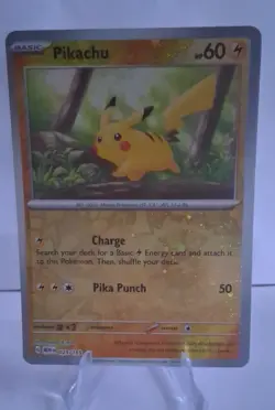 Pikachu - (Reverse Cosmos Holo) (Costco Exclusive) 025/165 Miscellaneous Cards & - Image 1