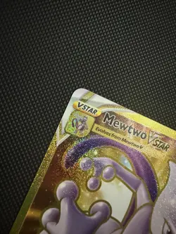 Pokemon Go Gold Mewtwo VSTAR Holo Ultra Rare Card 086/078 Pokemon TCG - Image 5