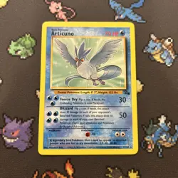 Articuno 17/62 LP/EX -Vintage Rare Pokemon Card- Fossil (2z) - Image 1
