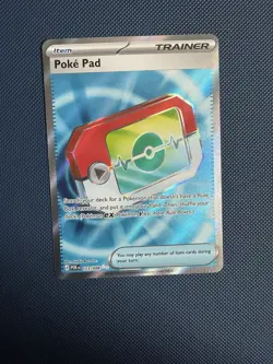 Poke Pad 113/088 Secret Rare Trainer Holo Pokemon Card NM Perfect Order - Image 1