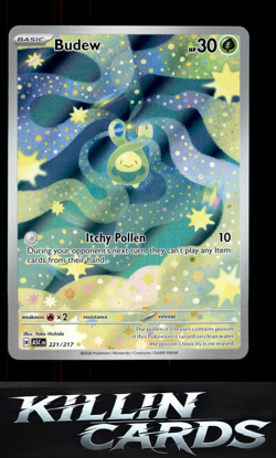 Budew - 221/217 221/217 Pokemon Illustration Rare ME: Ascended Heroes Card NM - Image 1