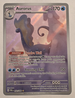 Aurorus 092/088 Illustration Rare Full Art Pokemon Card Perfect Order English - Image 1
