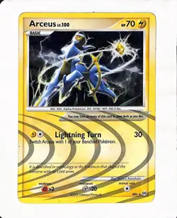 Pokemon - Holo - Lv. 100 Arceus Holo Card AR6 -2009 HOLO RARE - Image 1