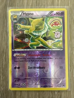 Hypno 51/122 Breakpoint Reverse Holo Rare Pokemon Card 2016 NM Condition - Image 1