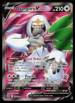 Oranguru V 179/189 Ultra Rare Astral Radiance Pokemon Card - Image 1