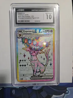 Pokemon Espeon ex CGC 10 Gem Mint Black Star Promo SVP 175 Holo EX Card - Image 1