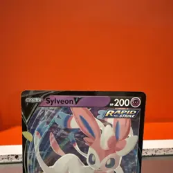 Pokemon TCG Sylveon v 74/203 Ultra Rare Card Sword & Shield Evolving Skies - Image 2