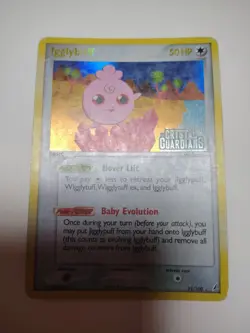 Igglybuff Rare Reverse Holo Stamped Crystal Guardians 21/100 MP Pokemon Card - Image 2