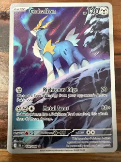 Cobalion 144/086 - Black Bolt Illustration Rare Pokemon TCG NM - Image 1