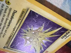 Pokemon Zapdos Holo Rare Fossil 1999 LP - Image 2