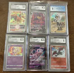 🌟Pokemon slab lot of 12, graded Pokemon cards JPN/ENG 2022 Mew, Charizard - Image 1