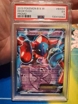 Pokemon 2013 Legendary Treasures Radiant Collection Deoxys Ex Black Star PSA 5 - Image 1