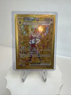 Pokemon TCG Cinderace EX SVP 163 Black Star Promo Holo Full Art Gold Sealed - Image 3