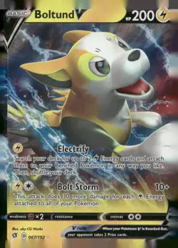 Boltund V [SWSH02 - 067/192]PokemonSWSH02: Rebel ClashNMUltra Rare - Image 1
