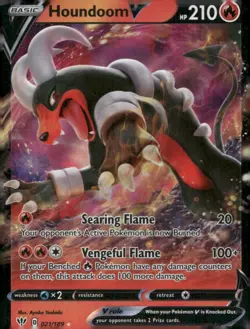 Houndoom V [SWSH03 - 021/189]PokemonSWSH03: Darkness AblazeNMUltra Rare - Image 1
